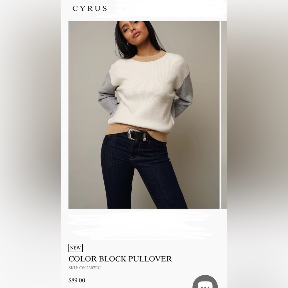 CYRUS Color-block Sweater